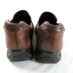 men’s COLE HAAN 9M brown leather split toe SLIP ON