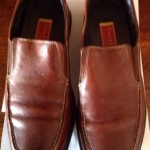 COLE HAAN NIKE AIR MENS BROWN LEATHER LOAFERS SLIP ON SIZE 8M