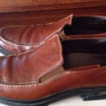 COLE HAAN NIKE AIR MENS BROWN LEATHER LOAFERS SLIP ON SIZE 8M