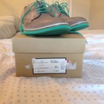 Cole Haan Air Franklin Wing Ii Smoke Suede Green Soles 9.5 M
