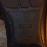 HUGO BOSS Soft Black Leather Driving Moccassins Loafers Slip on Silver Bit Shoes