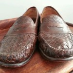 Cole Haan brown woven leather loafer 13m