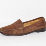 VTG Cole Haan Suede Penny Loafers Shoes Sz.  8.5 M