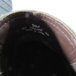 men’s COLE HAAN 9M brown leather split toe SLIP ON