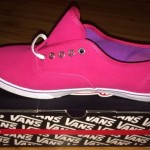 VANS SUEDE Authentic Lo Pro Bright Rose ( Pink/Magenta & Purple ) White Laces