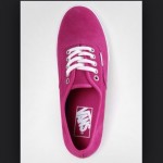 VANS SUEDE Authentic Lo Pro Bright Rose ( Pink/Magenta & Purple ) White Laces