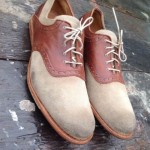 Timberland Boot ‘Spectator’ Oxford Grey/Cognac Vintage Leather Size 11 ~ New!