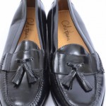 Cole Haan 03506 Pinch 10.5 D Black Leather Tassel Moc Slip Loafer Shoe GQK980