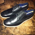 Mens COLE HAAN Cooper Square Wingtip Oxfords Shoes Black Leather C11692 [10.5]