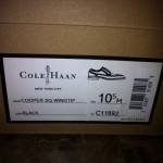 Mens COLE HAAN Cooper Square Wingtip Oxfords Shoes Black Leather C11692 [10.5]