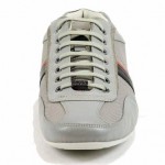 Hugo Boss Men’s Thatoz 50227208 Medium Grey Fashion Sneakers Nylon Shoes