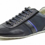 Hugo Boss Men’s Thatoz 50227208 Medium Blue Fashion Sneakers Nylon Shoes