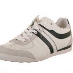 Hugo Boss Orange Kikko Men’s Sneakers in Open White (50209861-120)