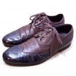 Hugo Boss Orange Label Brown Leather Oxford Wing Tip Brogue Lace Up Shoes Sz 11