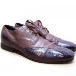 Hugo Boss Orange Label Brown Leather Oxford Wing Tip Brogue Lace Up Shoes Sz 11