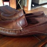 $80 NEW MENS CLARKS FURY DRIVING MOCCASINS PENNY LOAFER DARK BROWN LEATHER 10.5