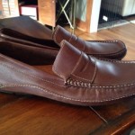 $80 NEW MENS CLARKS FURY DRIVING MOCCASINS PENNY LOAFER DARK BROWN LEATHER 10.5
