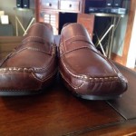 $80 NEW MENS CLARKS FURY DRIVING MOCCASINS PENNY LOAFER DARK BROWN LEATHER 10.5