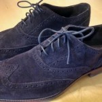 Cole Haan Wing Tip Suede Leather Oxfords Mens Shoes Brown 10.5 NEW