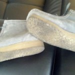 Clarks Mens Ankle Boots Wallabee Oxford Suede Leather Crepe Grey 30259