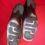 Hugo Boss Mens Chesterfield Black loafers With A Design On Them shoes Size 8 Nic