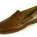Cole Haan w/Nike Air Grant Penny Loafer Tan Grain Leather Driving Moc size 9