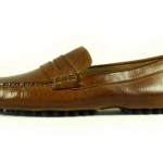 Cole Haan w/Nike Air Grant Penny Loafer Tan Grain Leather Driving Moc size 9