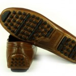 Cole Haan w/Nike Air Grant Penny Loafer Tan Grain Leather Driving Moc size 9