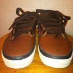 VANS AGED BROWN LEATHER MENS SIZE 7