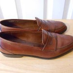 Mens Vintage COLE HAAN Green Label Brown Dress Shoes Loafer Size 9 Leather Italy