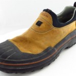 Clarks Brown Leather Slip On Loafer Style Rubber Shoes Men Size 13 M