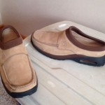 COLE HAAN COUNTRY NIKE AIR Mens Brown Nubuck Slip On Mule Clog Shoes MINT! 11M