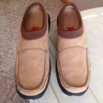 COLE HAAN COUNTRY NIKE AIR Mens Brown Nubuck Slip On Mule Clog Shoes MINT! 11M