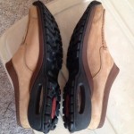 COLE HAAN COUNTRY NIKE AIR Mens Brown Nubuck Slip On Mule Clog Shoes MINT! 11M