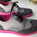 Cole Haan m’s Lunargrand Wingtip GREY/PINK, 8.5. RARE! WATERPROOF! Nike 9.5