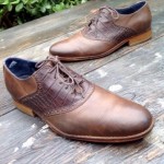 Cole Haan Colton Saddle C10884 Air 10.5 timber brown leather Oxford shoe GOK958