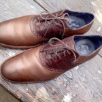 Cole Haan Colton Saddle C10884 Air 10.5 timber brown leather Oxford shoe GOK958