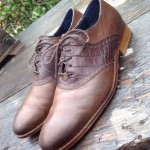 Cole Haan Colton Saddle C10884 Air 10.5 timber brown leather Oxford shoe GOK958