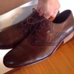 Cole Haan Colton Saddle C10884 Air 10.5 timber brown leather Oxford shoe GOK958