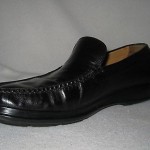 Mens COLE HAAN Nike Air Black Leather Loafers Slip On Shoes 9.5