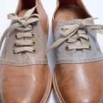 Cole Haan Pushover Saddle C08333 brown tan 9 leather oxford shoe NEW $228 GNX401