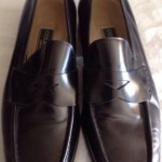 NWOB COLE HAAN MENS BLACK LEATHER LOAFER MADE IN ITALY SIZE 9B