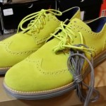 Cole Haan Nike Lunargrand Wing Tip Volt Suede Iron Stone Sz 9.5 10 NEW $250