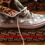 VANS Authentic Hi Washed Denim Blue Stars Women Size 11, Men Size 9.5 NEW IN BOX