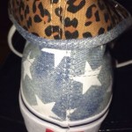 VANS Authentic Hi Washed Denim Blue Stars Women Size 11, Men Size 9.5 NEW IN BOX