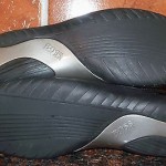 MENS HUGO BOSS ORANGE LABEL BLACK & PEWTER LEATHER LACE-UP CASUAL SHOE 41/8 M