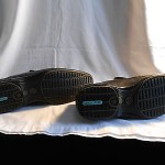 MEN’S COLE HAAN BLACK LEATHER NIKE AIR SLIP-ONS SIZE 8 1/2