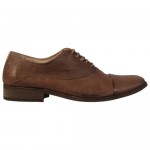 Diesel Mens Chrom Brown Leather Casual Dress Lace Up Oxfords Shoes 10.5