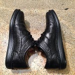 Clarks Mobile Active Air Black Leather Oxford Shoes Men’s Size 11W Style #32145