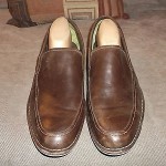 MENS COLE HAAN LUNARLON BROWN LEATHER LOAFERS SZ.12 M.